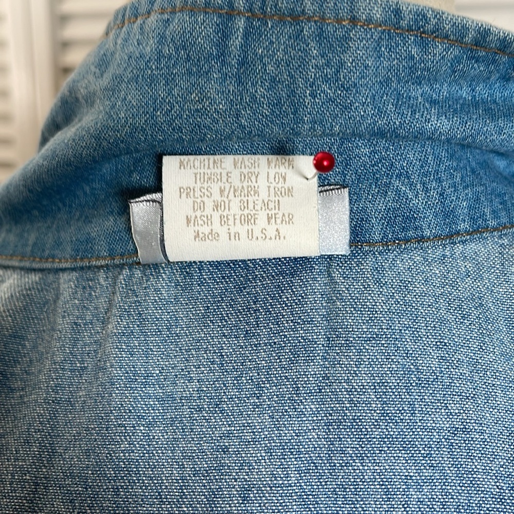 NEW. Vintage Studio, Denim Dress, M. Button up. - Picture 13 of 16